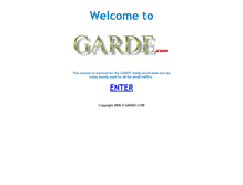 Tablet Screenshot of garde.com